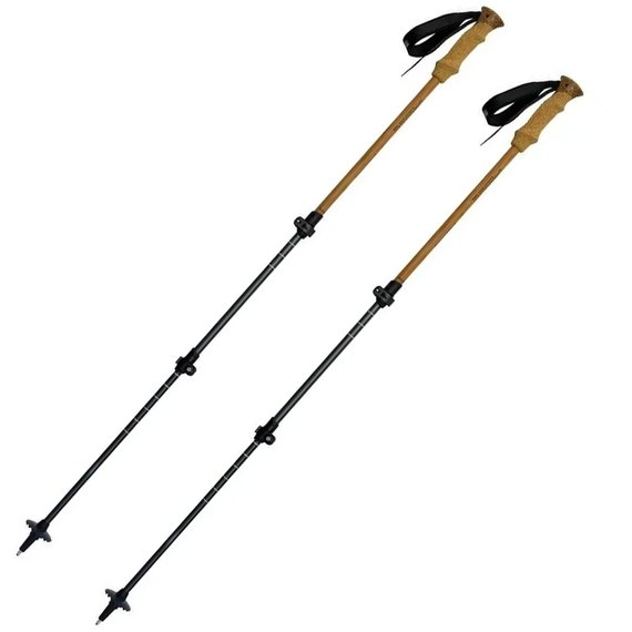 Треккинговые палки Pinguin Bamboo FL Foam, 63-135 см, Brown (PNG 810172)