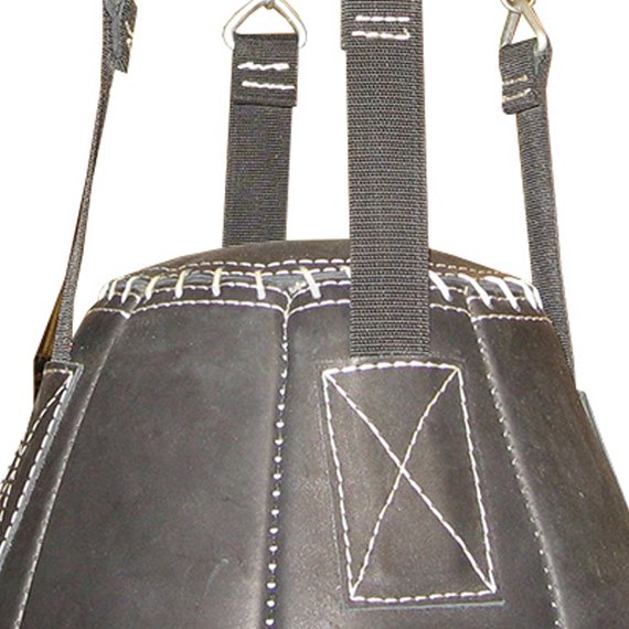 Боксерская груша BoYko BS Большая №6, кожа, 98х65 см на 4 цепях (bs0611651006), изображение 2