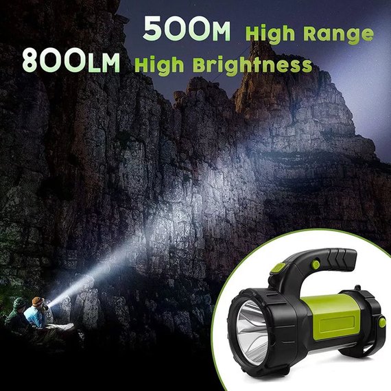 Ліхтар кемпінговий Camp Outdoor зелений T80A, Колір: Чорний/Зелений, зображення 6