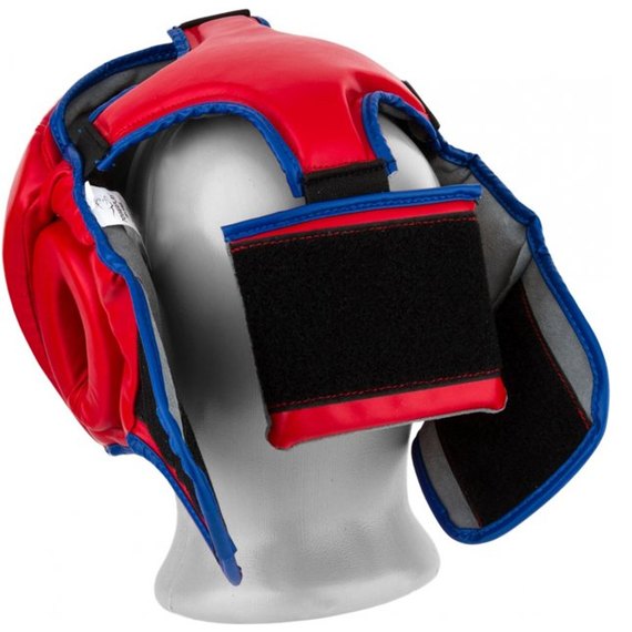 Боксерський шлем PowerPlay 3068 PU + Amara красно-синий S (PP_3068_S_Red/Blue), изображение 3