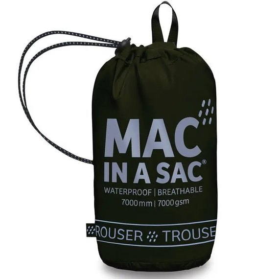 Мембранні штани Mac in a Sac Origin Overtrousers Jet black X JETBLK XS, Розміри: XS, Колір: Чорний, зображення 2