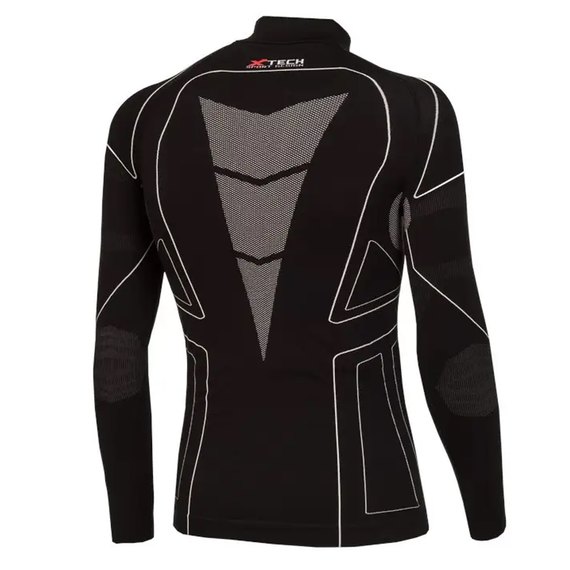 Термокофта X TECH Maglia Race 3 Munica Lunga lupetto Nero XXL/XXXL Черная (MagliaRace3LupettoXXL/3XL), Размер: 2XL/3XL, изображение 2