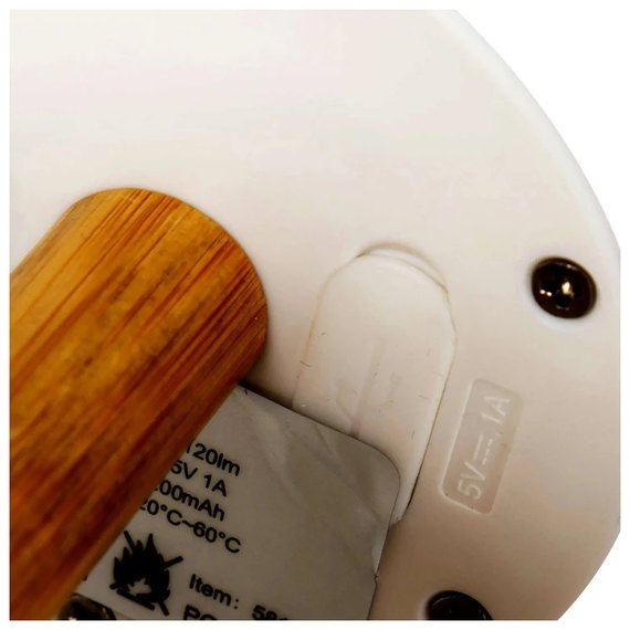 Фонарь кемпинговый Bo-Camp Cambridge Rechargeable 200 Lumen Bamboo/White (5818792) DAS301709, изображение 3