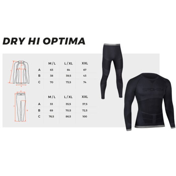 Комплект термобілизни чоловічий Spokey Dry HI Optima L/XL Black 929986, Розмір: L/XL, зображення 4