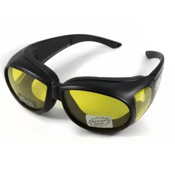Очки защитные с уплотнителем Global Vision Outfitter Anti-Fog желтые (1АУТФ-30), Цвет оправы: Чёрный, Цвет линз: Жёлтый, изображение 2