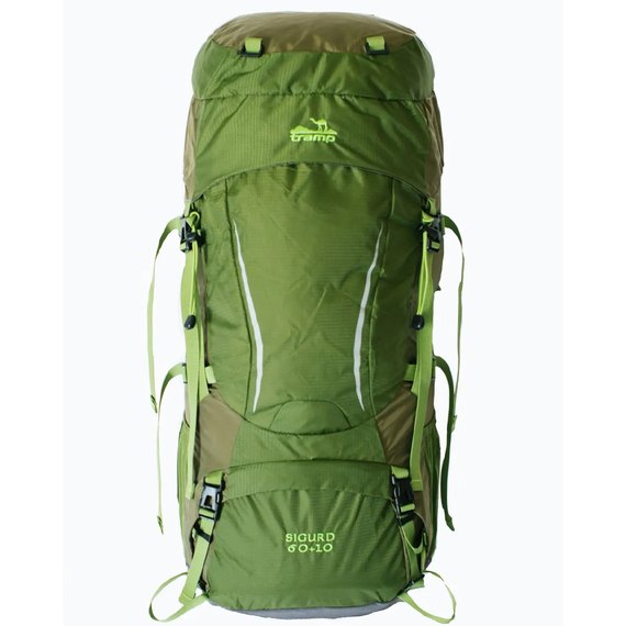Рюкзак Tramp Sigurd зеленый/олива 60+10л UTRP-045-green, Цвет: Зелёный