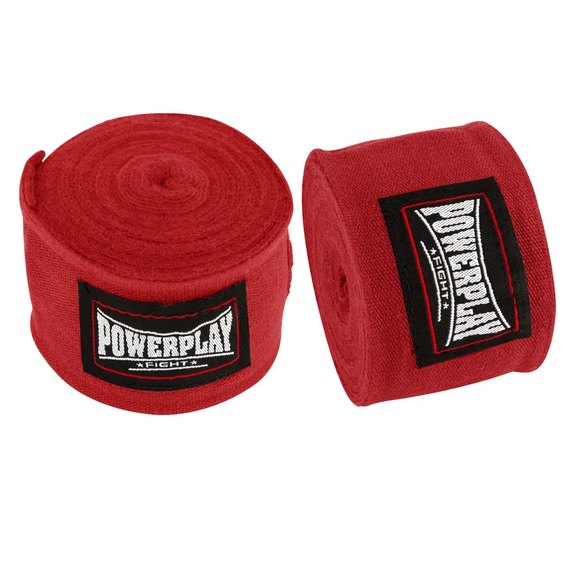 Бинты для бокса PowerPlay 3046 красные 4.5м (PP_3046_4,5m_Red)