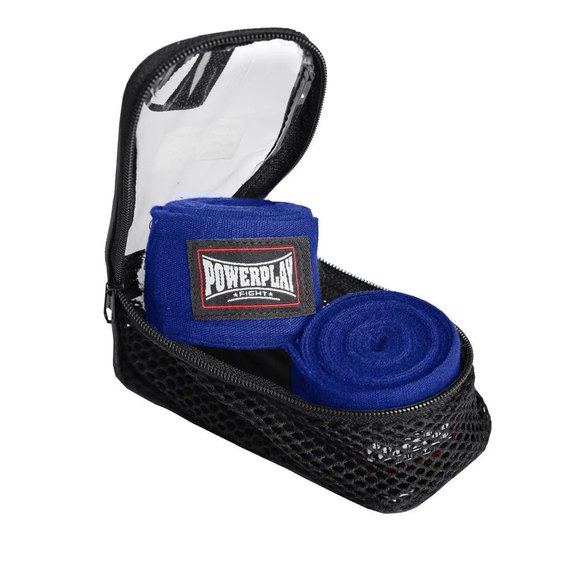 Бинты для бокса PowerPlay 3046 синие 4.5м (PP_3046_4,5m_Blue), изображение 2