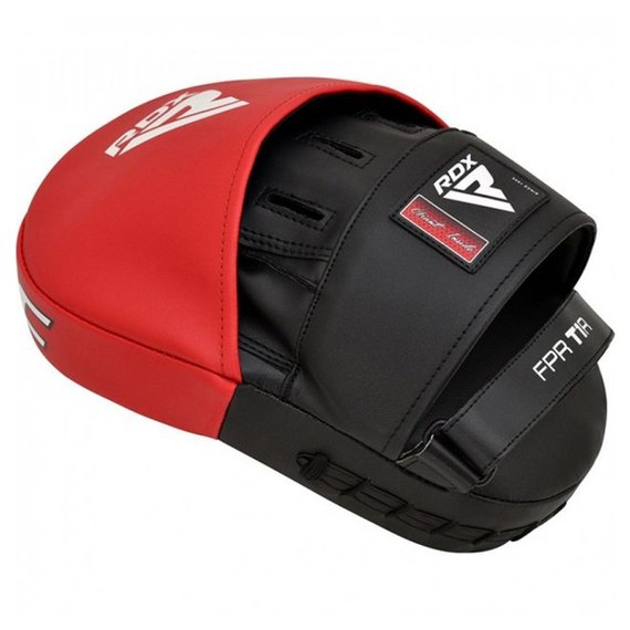 Лапы боксерские RDX T1 Curved Red/Black (3195_402996), Цвет: Красный, изображение 3