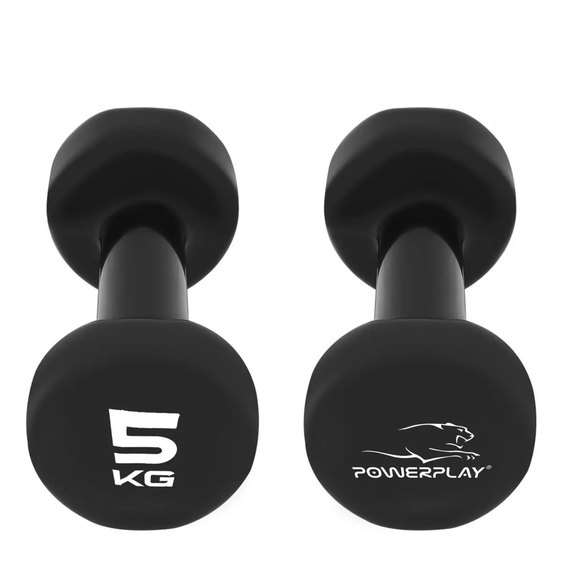 Гантель PowerPlay 4125 виниловая 2*5 кг  (PP_4125_5kg_2in), изображение 2