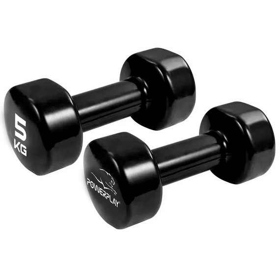 Гантель PowerPlay 4125 виниловая 2*5 кг  (PP_4125_5kg_2in), изображение 3