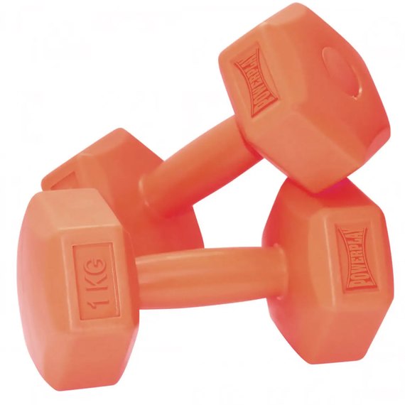Гантели PowerPlay 4124 Hercules 2*1 кг оранжевые (PP_4124_1kg_2in) 