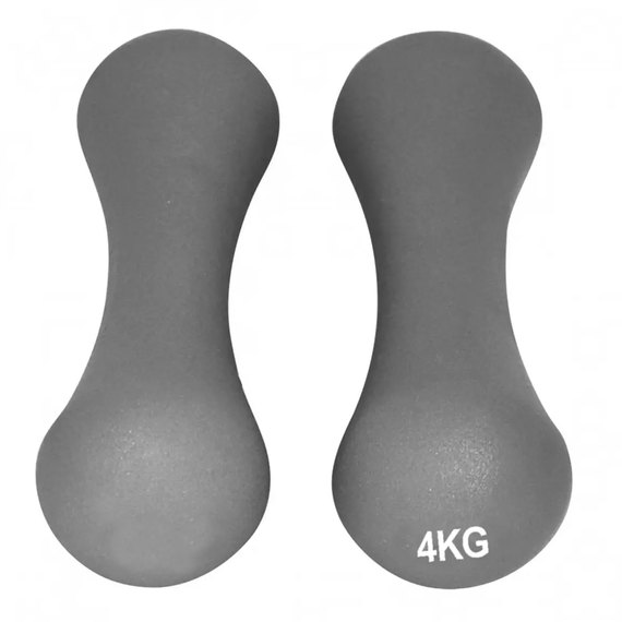Гантель PowerPlay 4126 неопренова 2*4 кг (PP_4126_4kg_2in), зображення 3