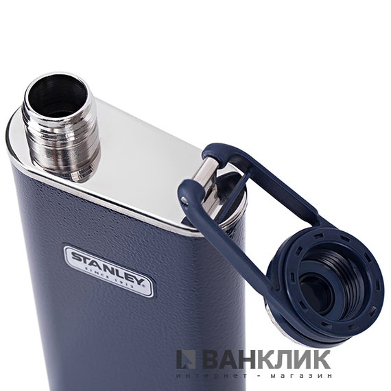 Фляга Stanley Classic об'ємом 0.23л темно-синя new (6939236321662), Колір: Синій, зображення 2