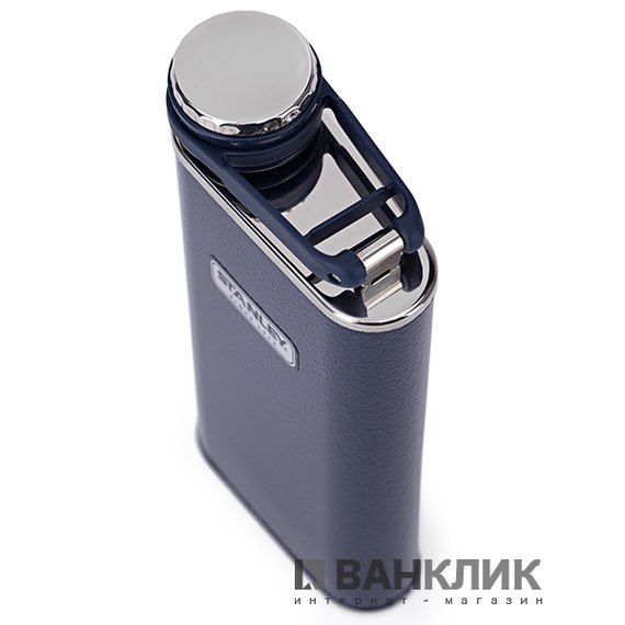 Фляга Stanley Classic объемом 0.23л темно-синяя (6939236321662)