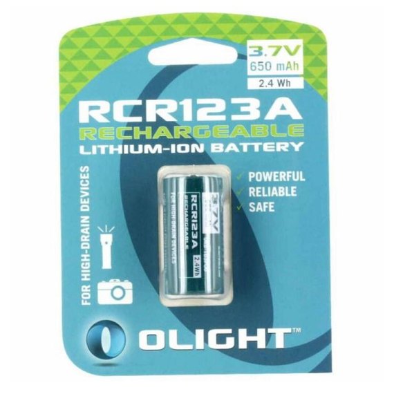 Аккумуляторная батарея Olight RCR123 (16340) 650 mAh (ORB2-163P06)