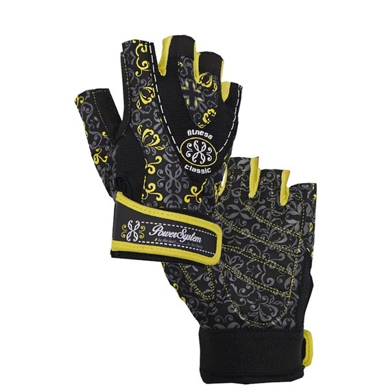 Перчатки для зала Power System PS-2910 Yellow M (PS_2910_M_Black/Yellow), Размер: M, Цвет: Чёрный/Жёлтый, изображение 4