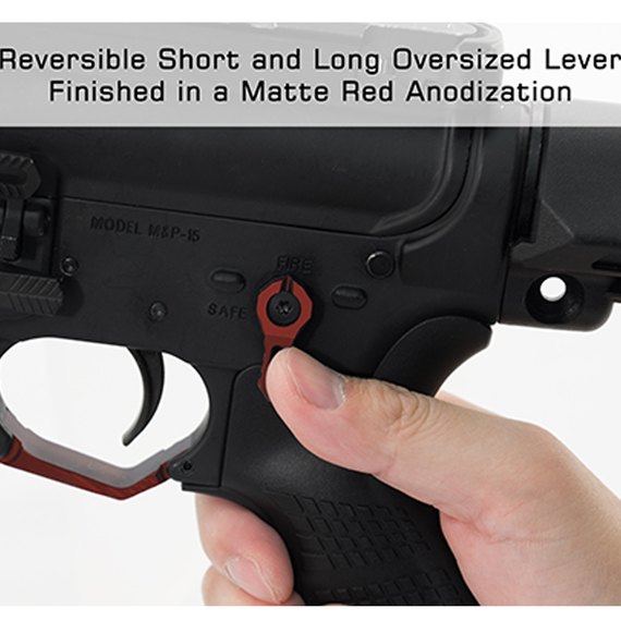 Предохранитель Leapers для AR15 красный (TLT-TKSLTR), Цвет : Красный, изображение 3