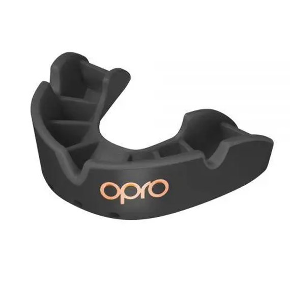 Капа для боксу OPRO Bronze (вік до 10) Black (art.102501001), зображення 2