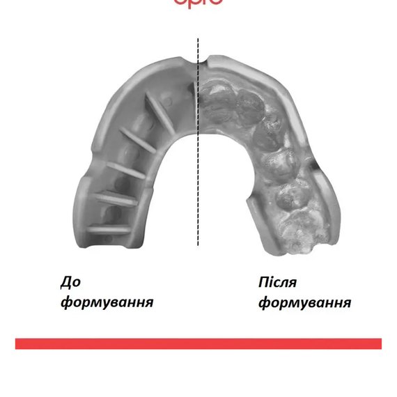 Капа для боксу OPRO Bronze (вік до 10) White (art.102501004), зображення 4