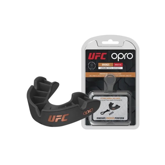 Капа для боксу OPRO Bronze UFC (вік 11+) Black (ufc.102512001), Колір: Чорний