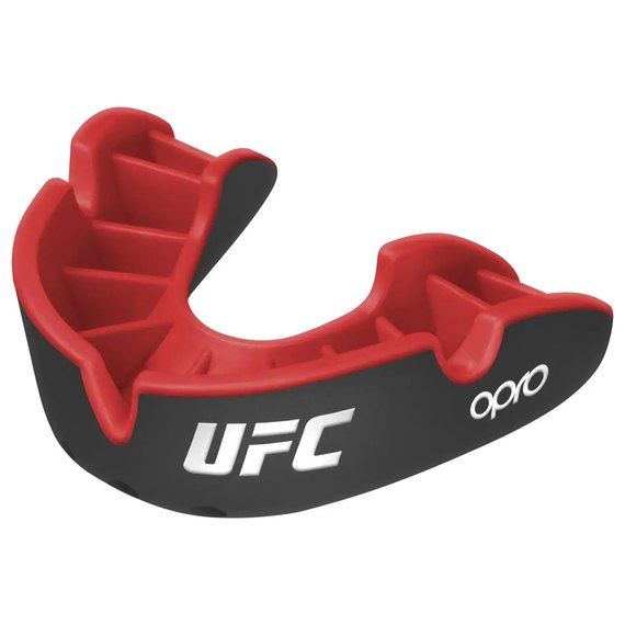 Капа для бокса OPRO Silver UFC (вік до 10) Black/Red (ufc.102515001), зображення 2