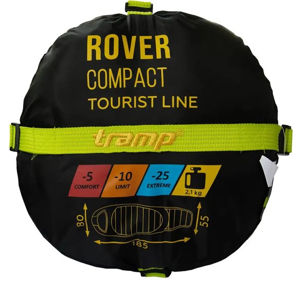 Спальный мешок Tramp Rover Regular кокон левый оливковый/серый 220/80-55 UTRS-050R-L, изображение 10