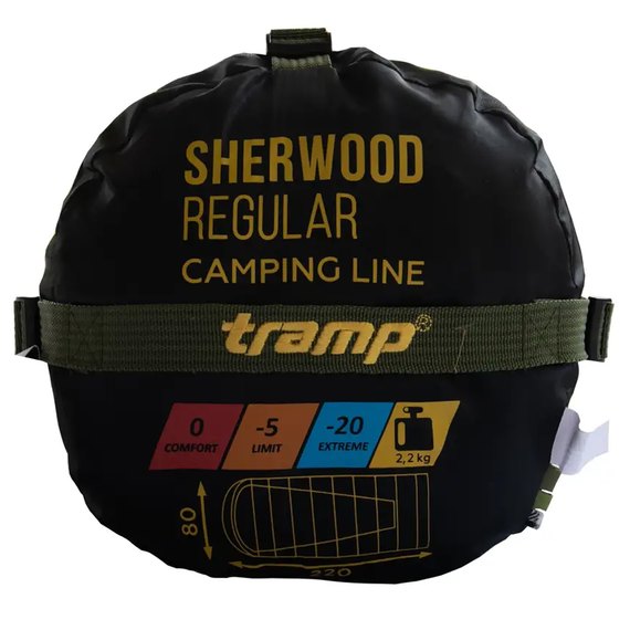 Спальный мешок Tramp Sherwood Long одеяло левый темно-оливковый/серый 230/100 UTRS-054L-L, изображение 7
