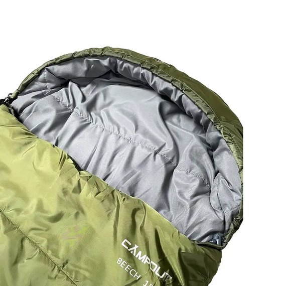 Спальний мішок Campout Beech (4/-1°C), 150 см - Left Zip, Khaki (PNG 248548), зображення 2