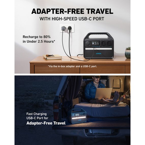 Портативная зарядная станция Anker 535 PowerHouse (6837226), изображение 3
