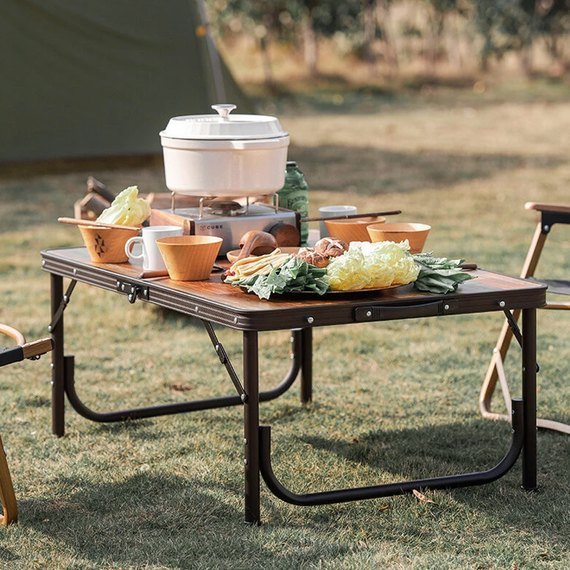Стіл розкладний Naturehike L MDF outdoor folding NH20JJ028 світле дерево (6927595771419), Колір: Коричневий, зображення 2