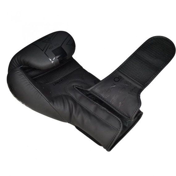 Боксерские перчатки RDX F6 Kara Matte Black 14 унц (3272_402997), Вес: 14 унций, Цвет: Чёрный, изображение 3
