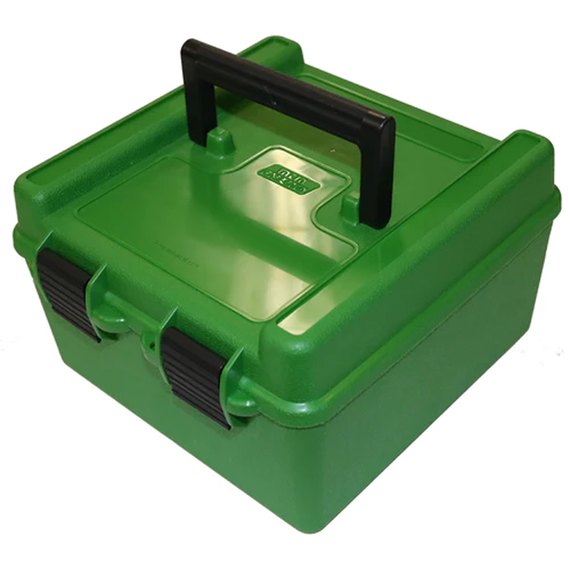 Коробка MTM R-100 на 100 набоїв кал. 22-250 Rem зелений (R-100-10)