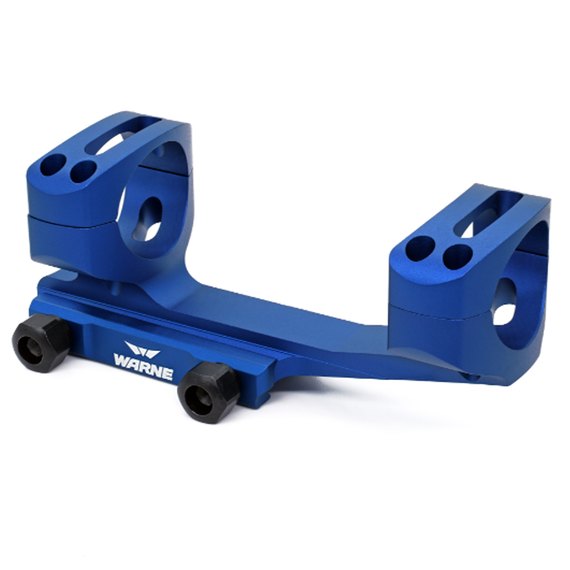 Моноблок Warne X-Skeleton Mount 30 мм Ultra High Weaver/Picatinny Blue (XSKEL30BU), Колір: Блакитний