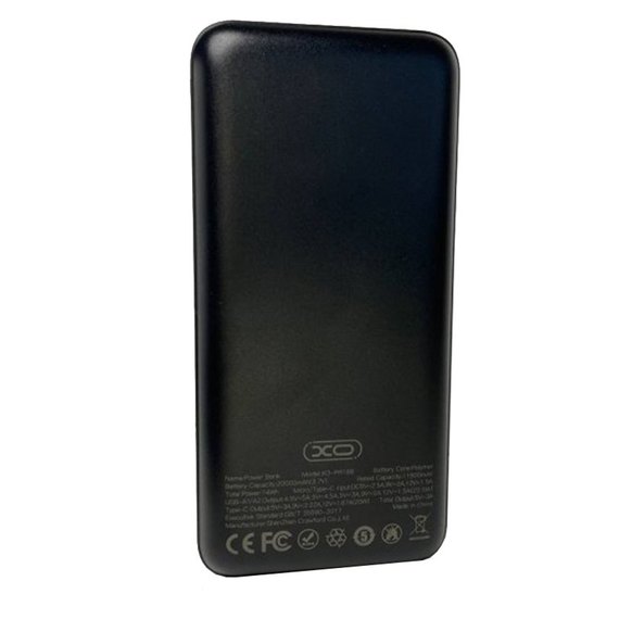 Повербанк XO PR188 20000 mAh Black (6848753), зображення 4