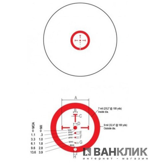 Оптический прицел Burris FF Tac 30, 1X-4X-24mm LRS, Ball W/FF 200433FF