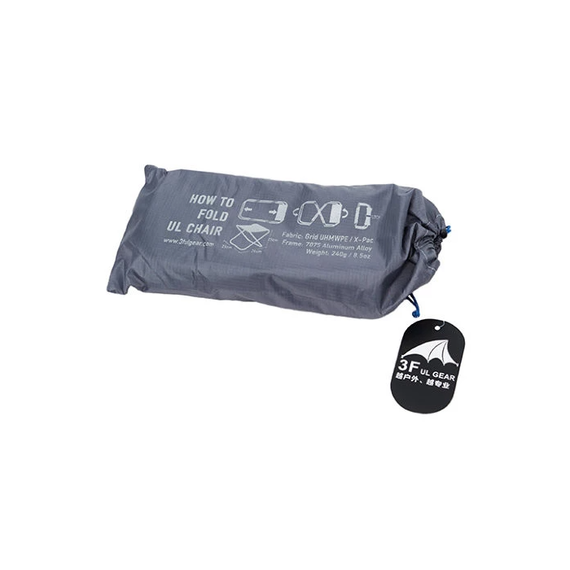 Стілець розкладний 3F Ul Gear синій (UHMWPE-blue), Колір: Синій, зображення 3