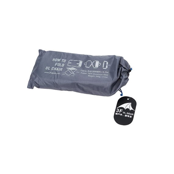 Стул раскладной 3F Ul Gear серый (UHMWPE-grey), Цвет : Серый, изображение 3