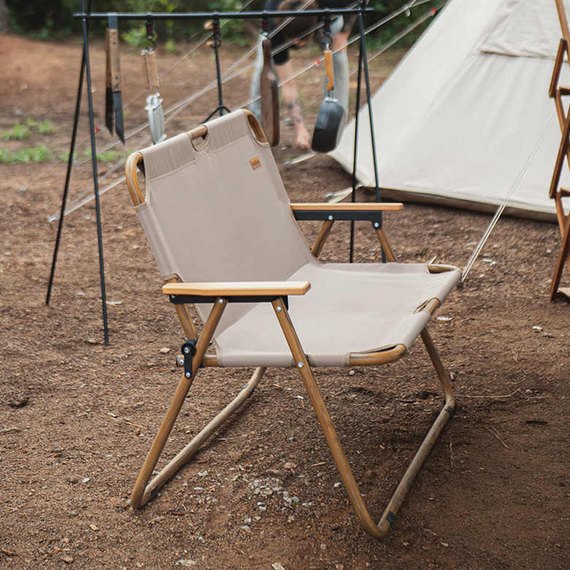 Кресло складное Naturehike Wood Luxury NH20JJ002 песочный (6927595747032), изображение 2