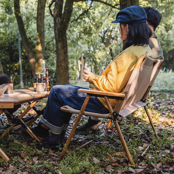 Кресло складное Naturehike Wood Luxury NH20JJ002 песочный (6927595747032), изображение 4