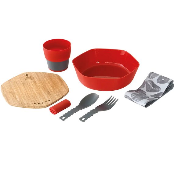 Набор туристической посуды Robens Leaf Meal Kit Fire Red (690276) 929209