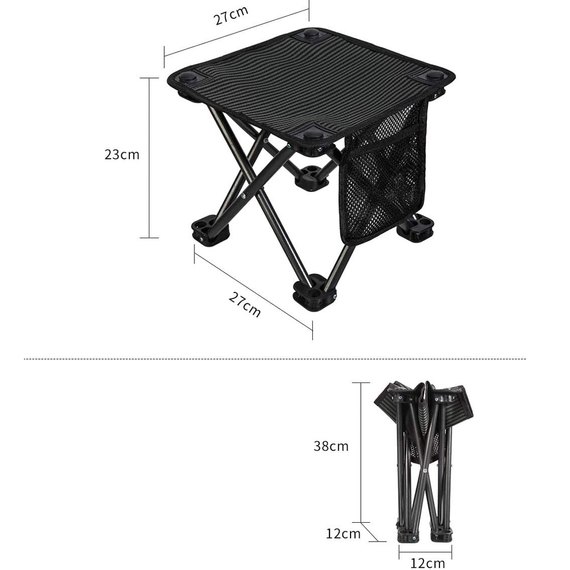 Складной стул KingCamp Mini Folding Stool Camouflage/Green KC1903, изображение 3
