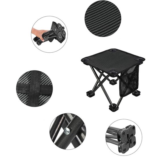 Складной стул KingCamp Mini Folding Stool Camouflage/Green KC1903, изображение 4