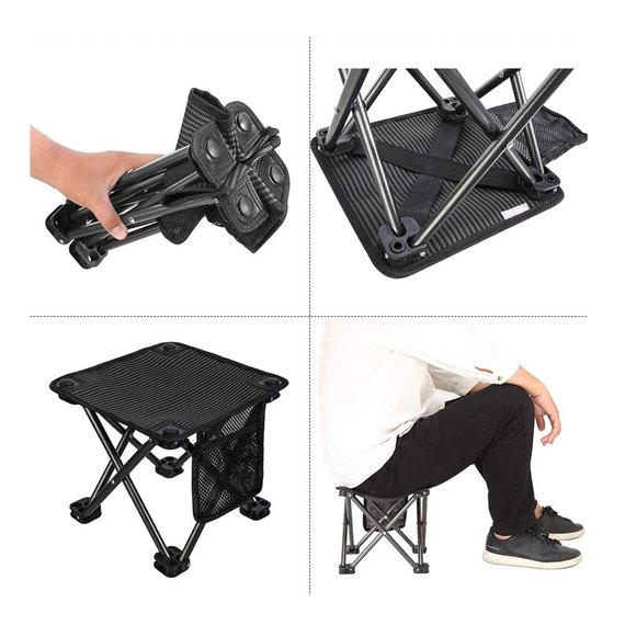 Складной стул KingCamp Mini Folding Stool Camouflage/Blue KC1903, изображение 6
