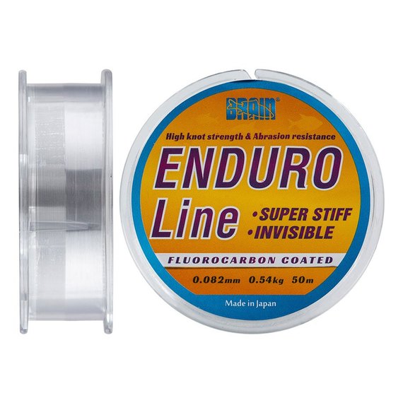Леска Brain Enduro 50 m 0,082 mm #0.25 (1858.70.06), Диаметр, мм: 0.082 мм, Разрывная нагрузка, кг : 0.54 кг
