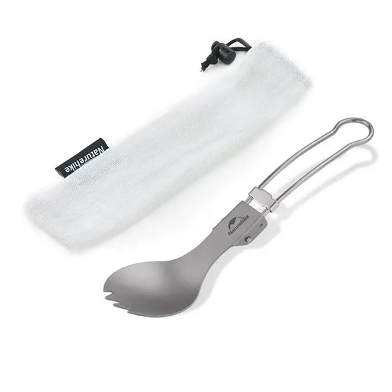Складная ложка-вилка Naturehike Titanium spoon 2019 NH19C001-J (6927595734766)