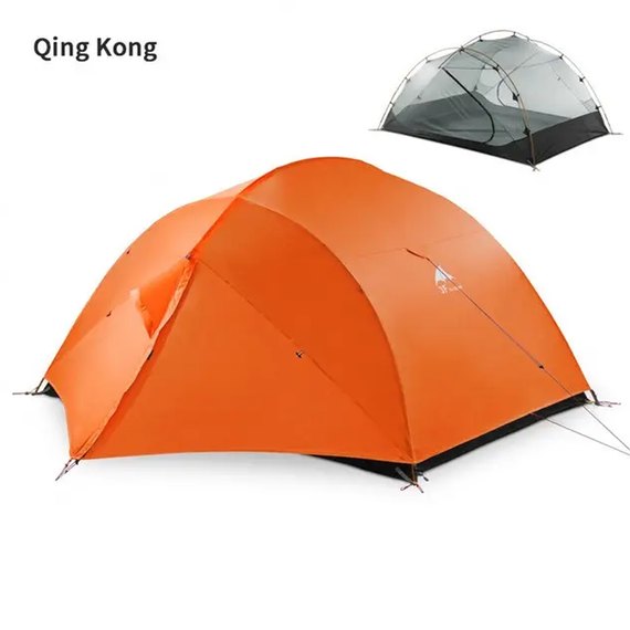 Намет 3F Ul Gear QingKong 4 210T 3 season orange (6970919901061), Колір: Помаранчевий, зображення 2