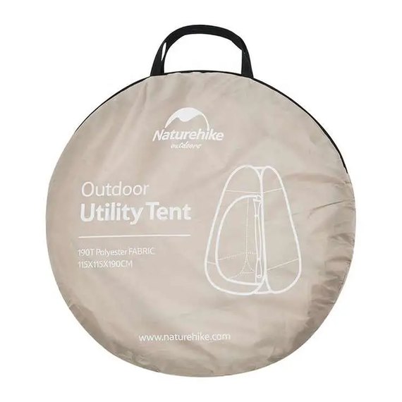 Палатка санитарная Naturehike Utility Tent 210T polyester NH17Z002-P brown (6927595776100), изображение 3