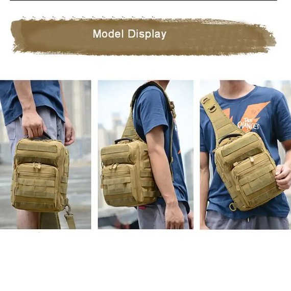 Тактическая сумка через плечо Smartex 3P Tactical 12 ST-102 army green (ST158), Цвет: Зелёный, изображение 4