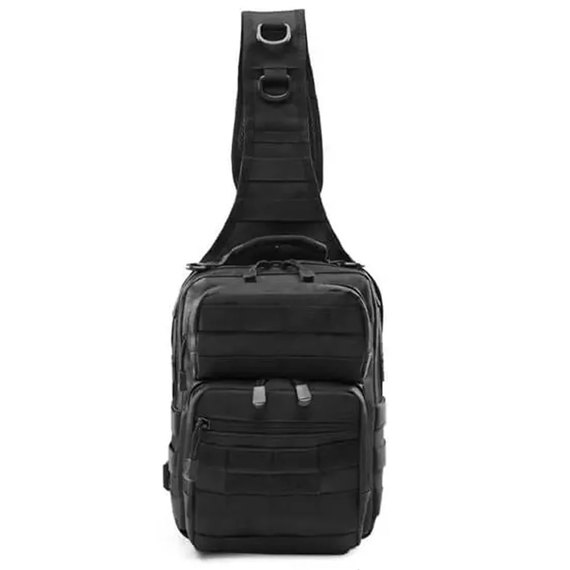 Тактическая сумка через плечо Smartex 3P Tactical 12 ST-102 black (ST161), Цвет: Чёрный